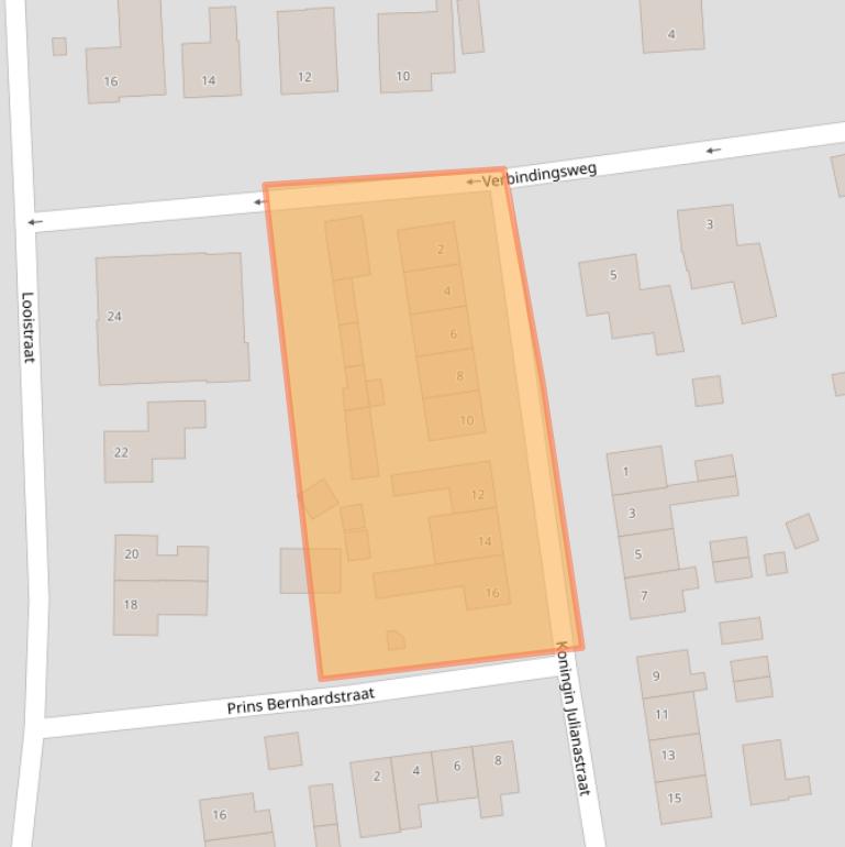 Kaart van postcodegebied 6582BG.