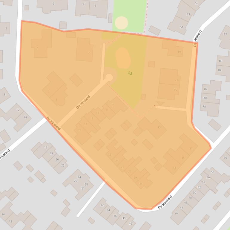 Kaart van postcodegebied 6582CA.