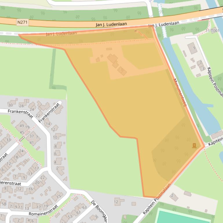 Kaart van postcodegebied 6582CE.