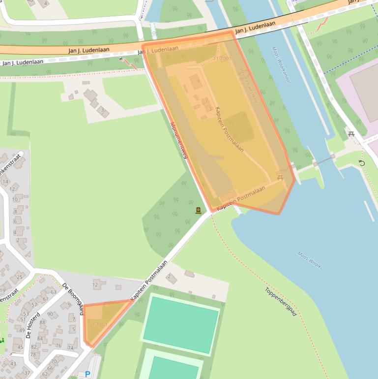 Kaart van postcodegebied 6582CH.