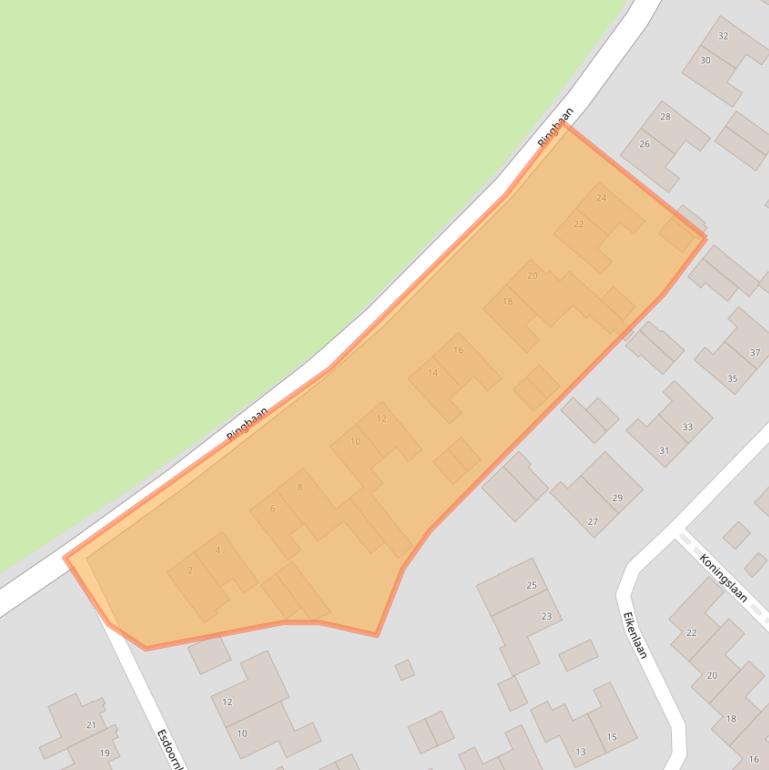 Kaart van postcodegebied 6584BB.