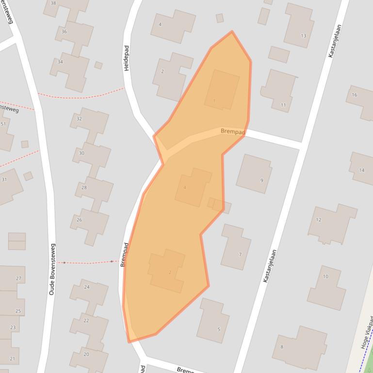 Kaart van postcodegebied 6584BX.