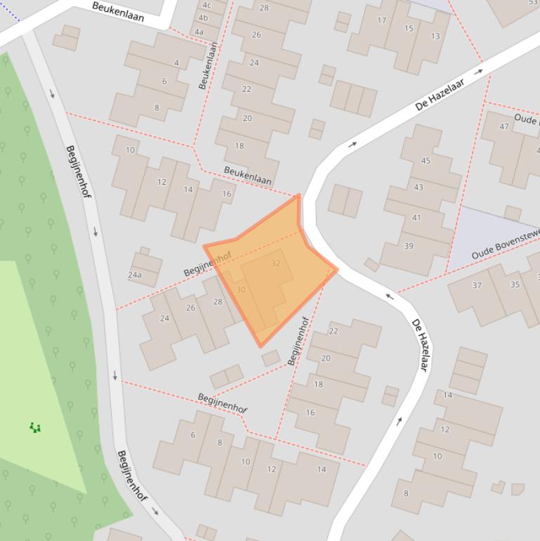 Kaart van postcodegebied 6584CZ.