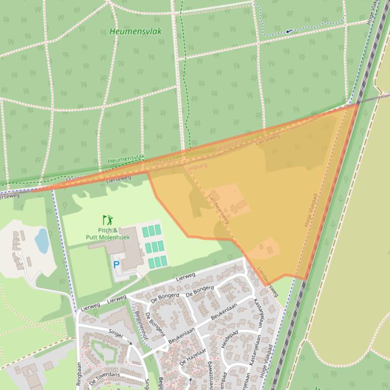 Kaart van postcodegebied 6584DA.