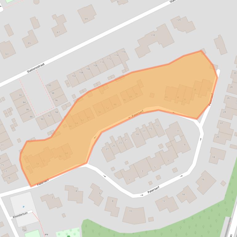 Kaart van postcodegebied 6584GC.