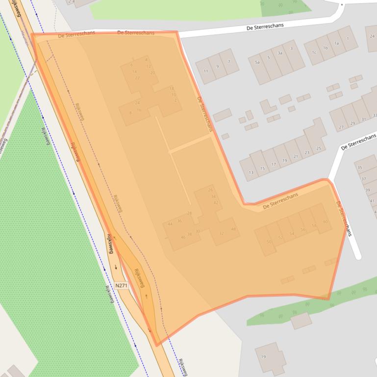 Kaart van postcodegebied 6584HD.