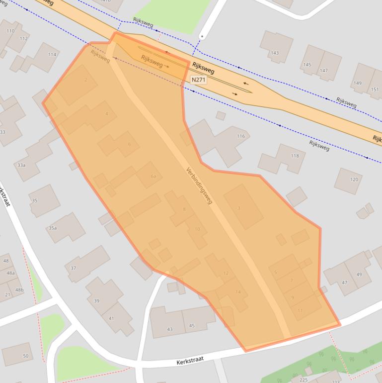 Kaart van postcodegebied 6585AS.