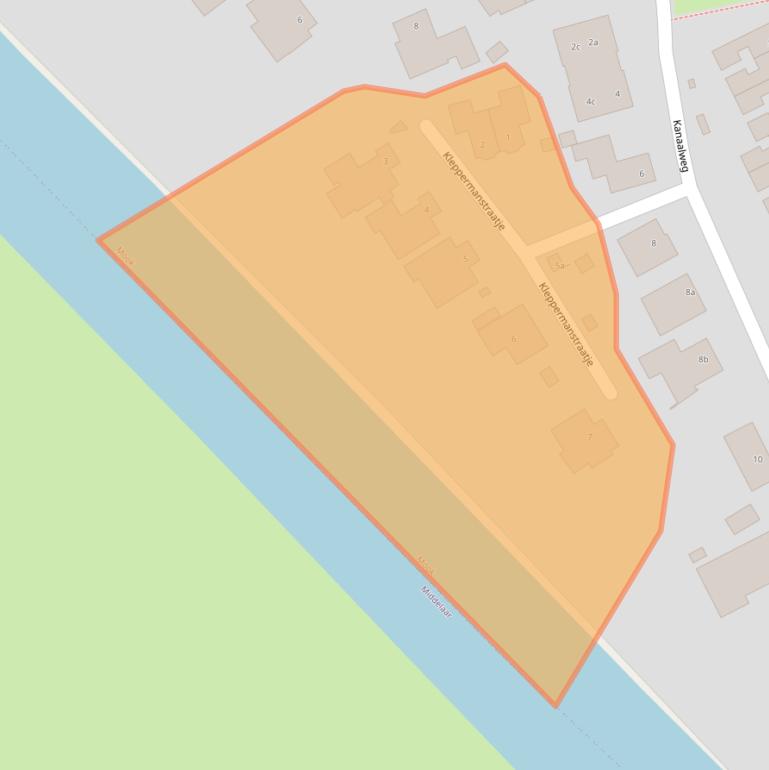 Kaart van postcodegebied 6585BB.