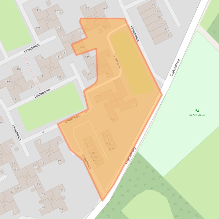 Kaart van postcodegebied 6585BK.