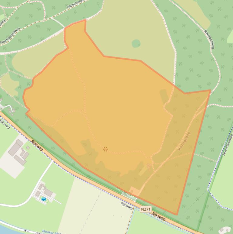Kaart van postcodegebied 6585BS.