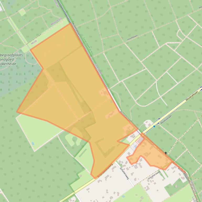 Kaart van postcodegebied 6585KS.