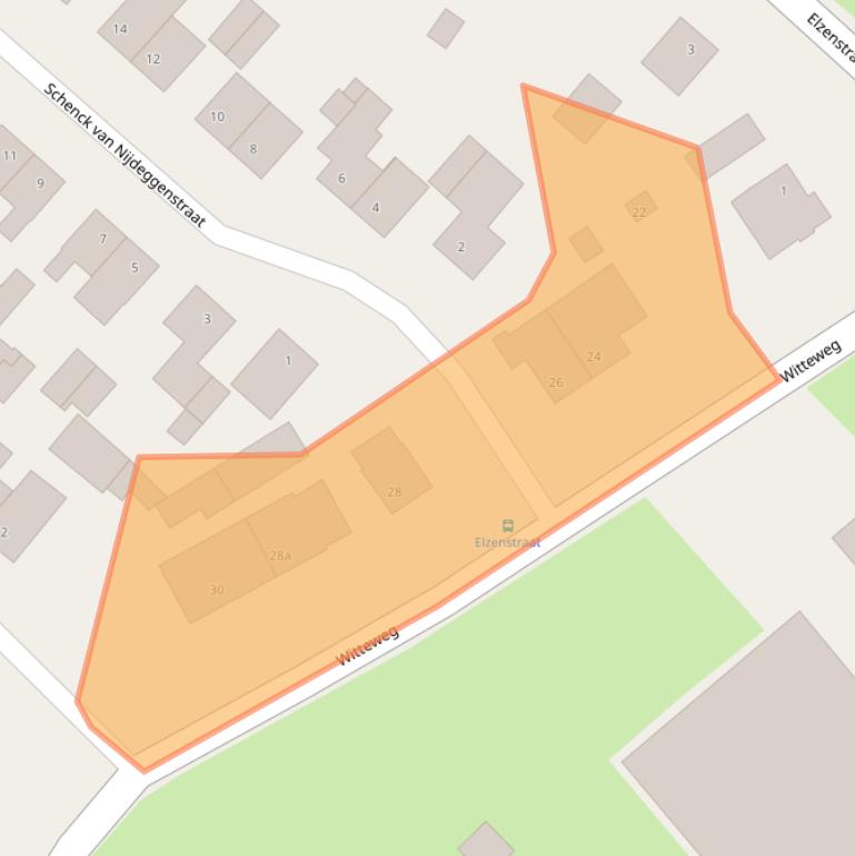 Kaart van postcodegebied 6587AK.