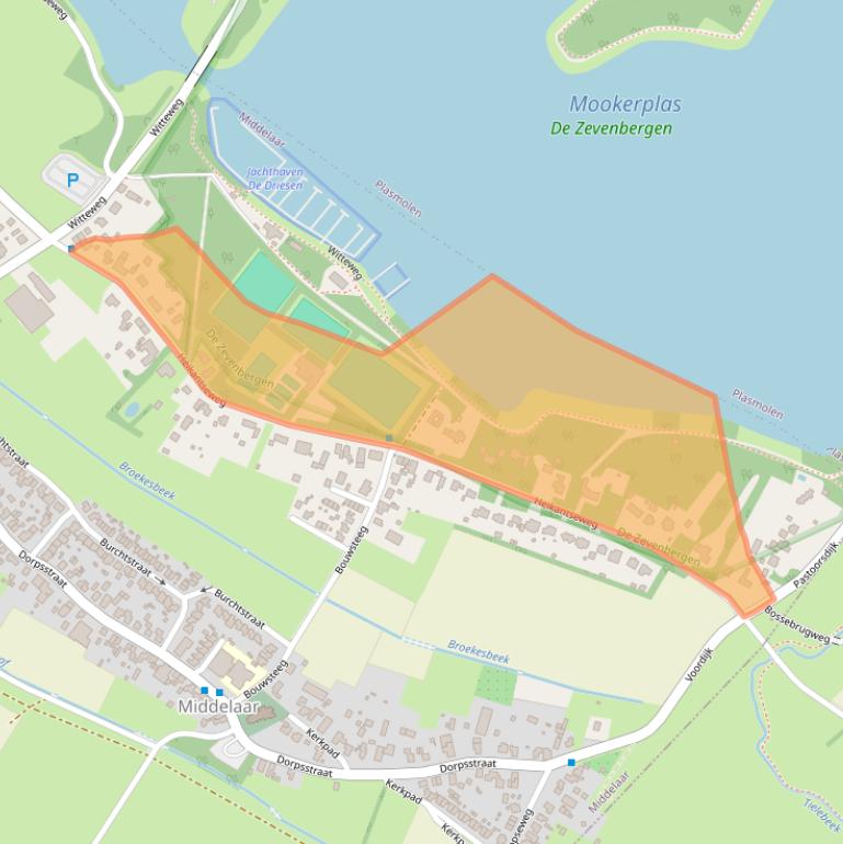 Kaart van postcodegebied 6587AM.