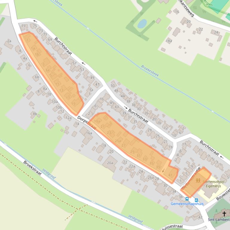 Kaart van postcodegebied 6587AV.