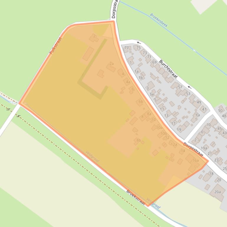 Kaart van postcodegebied 6587AX.