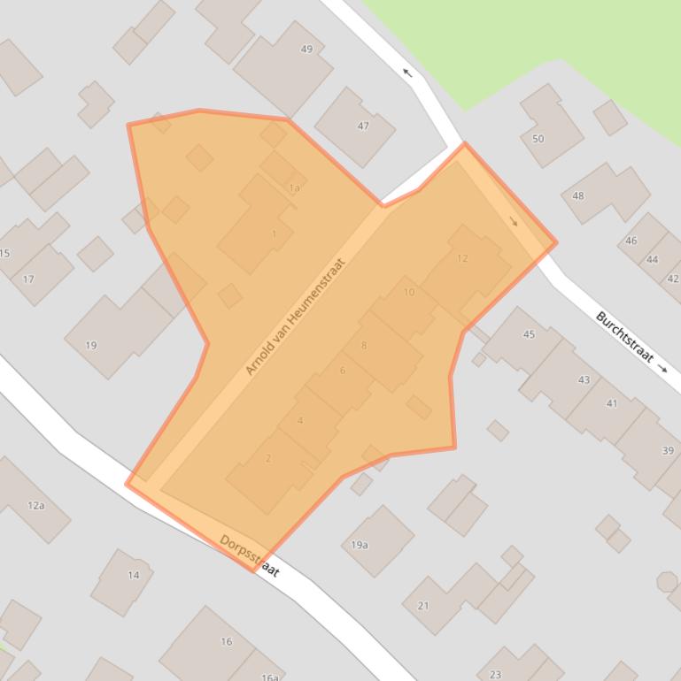 Kaart van postcodegebied 6587BD.