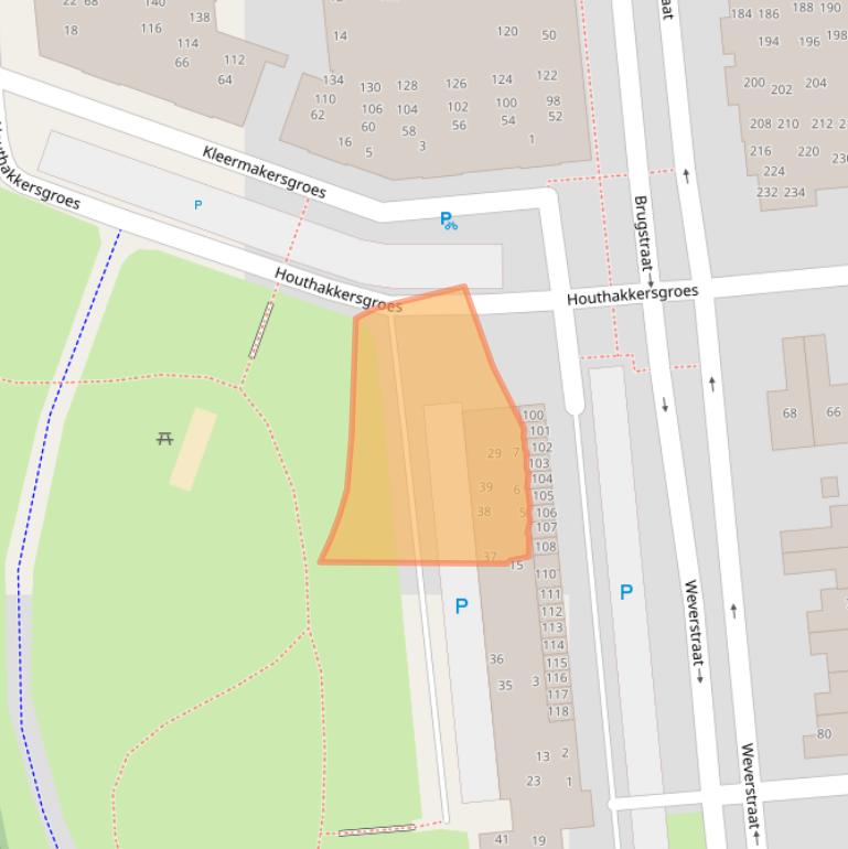 Kaart van postcodegebied 6591AB.