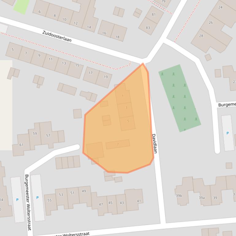 Kaart van postcodegebied 6591AM.