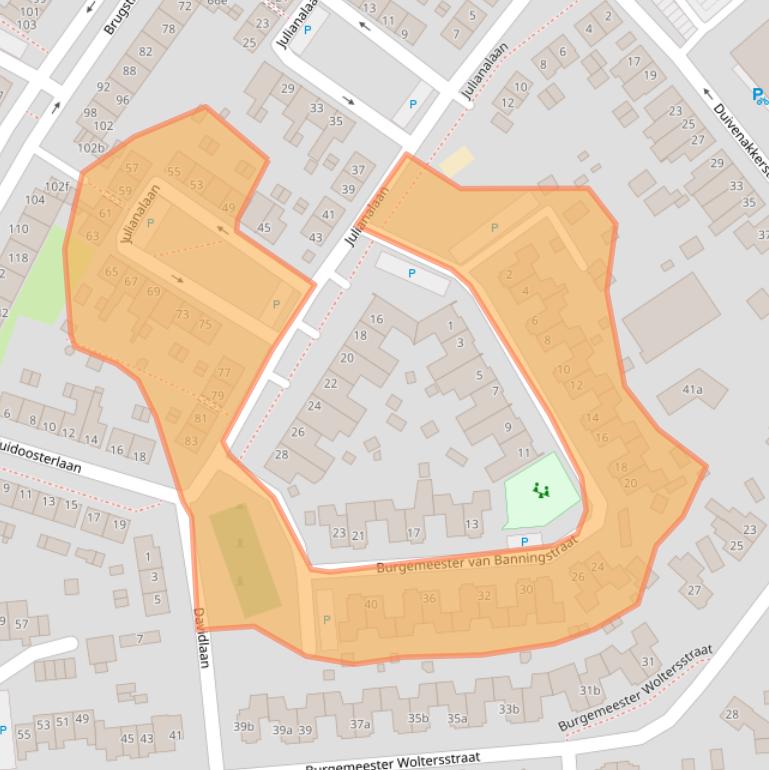 Kaart van postcodegebied 6591AR.