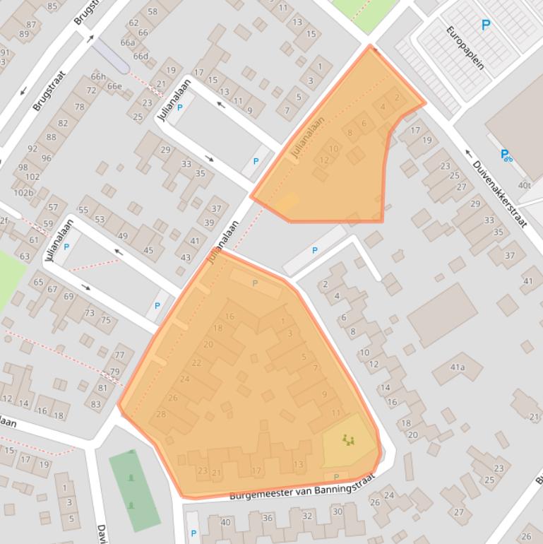 Kaart van postcodegebied 6591AS.