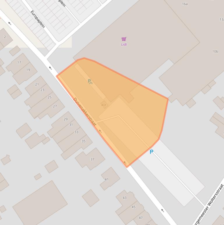 Kaart van postcodegebied 6591AX.