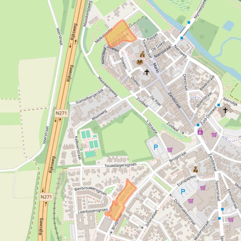 Kaart van postcodegebied 6591BB.