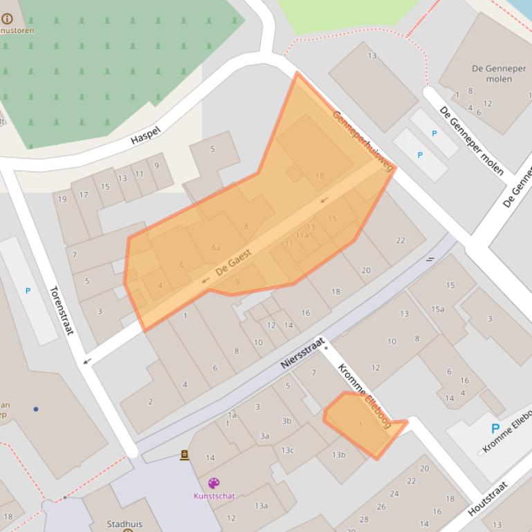 Kaart van postcodegebied 6591CC.