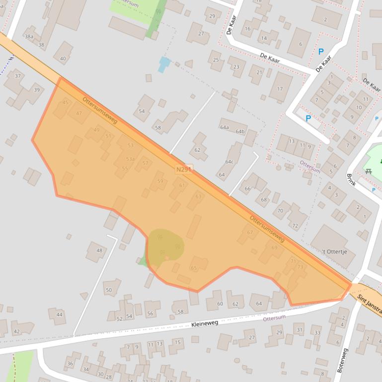 Kaart van postcodegebied 6591CK.