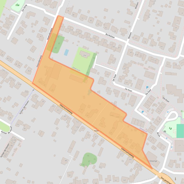 Kaart van postcodegebied 6591CM.