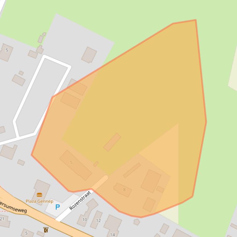 Kaart van postcodegebied 6591CN.