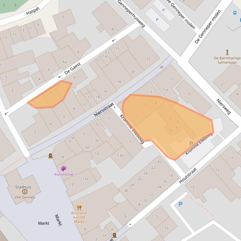 Kaart van postcodegebied 6591CZ.