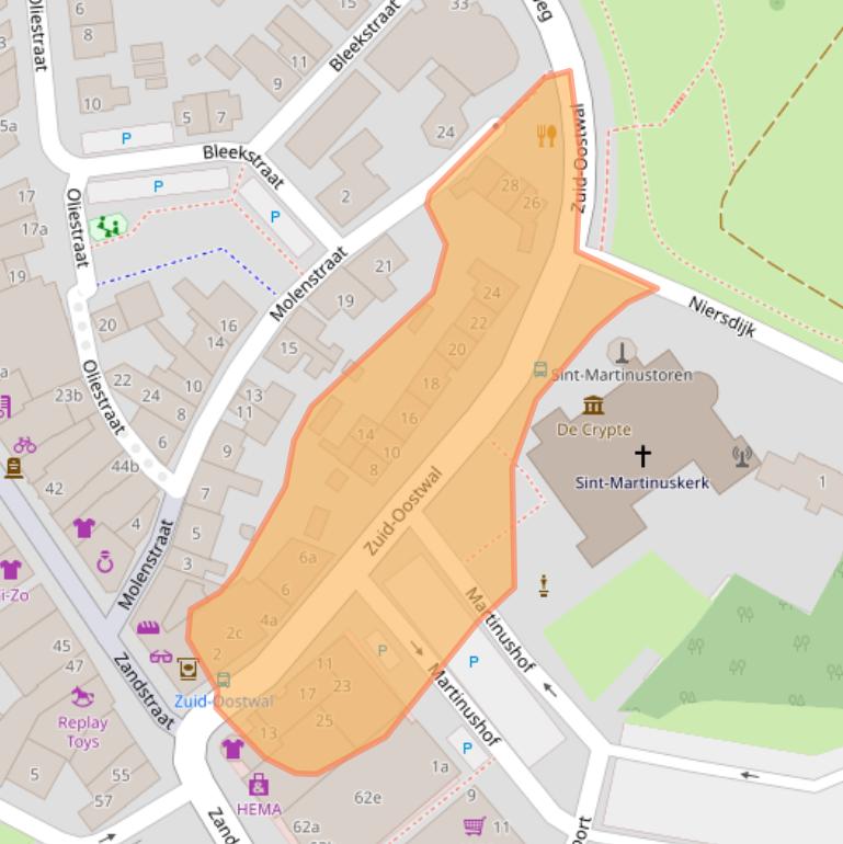 Kaart van postcodegebied 6591DK.