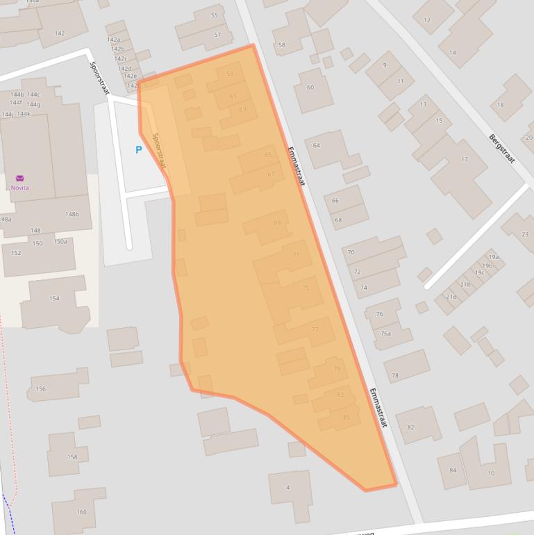 Kaart van postcodegebied 6591DV.