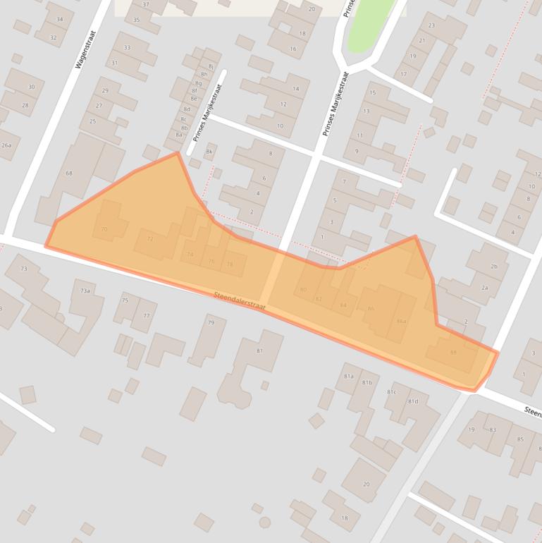 Kaart van postcodegebied 6591EH.