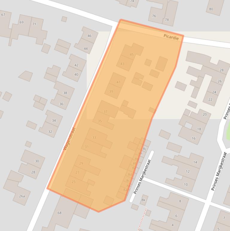 Kaart van postcodegebied 6591EP.