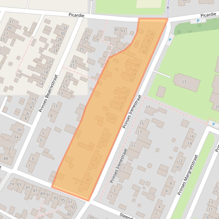 Kaart van postcodegebied 6591GB.