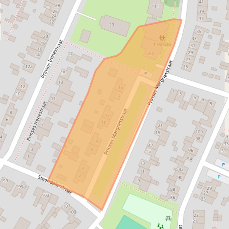 Kaart van postcodegebied 6591GD.