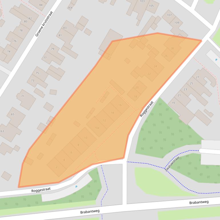 Kaart van postcodegebied 6591GG.