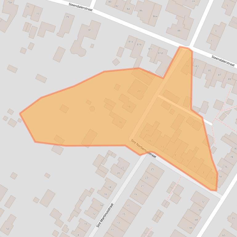 Kaart van postcodegebied 6591GL.