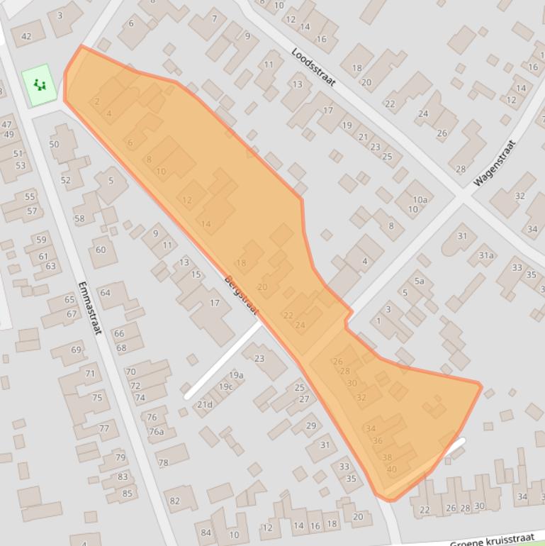 Kaart van postcodegebied 6591GP.