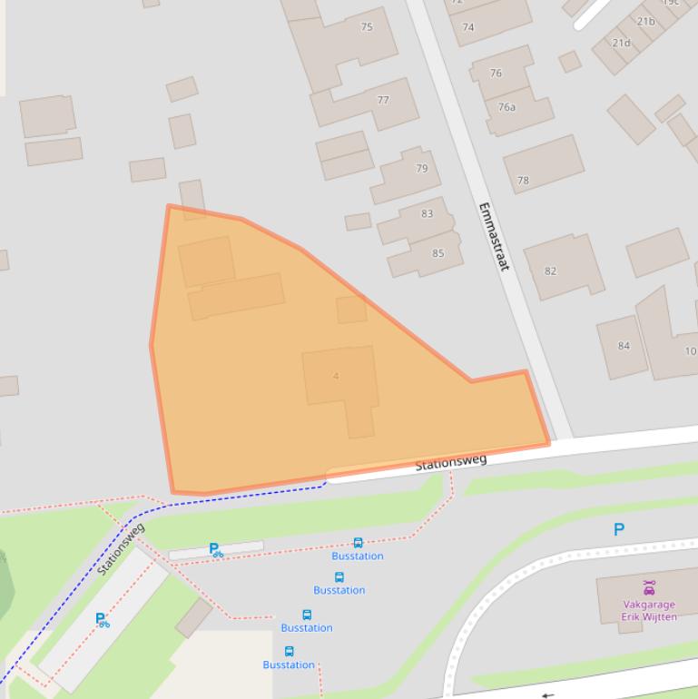 Kaart van postcodegebied 6591GR.