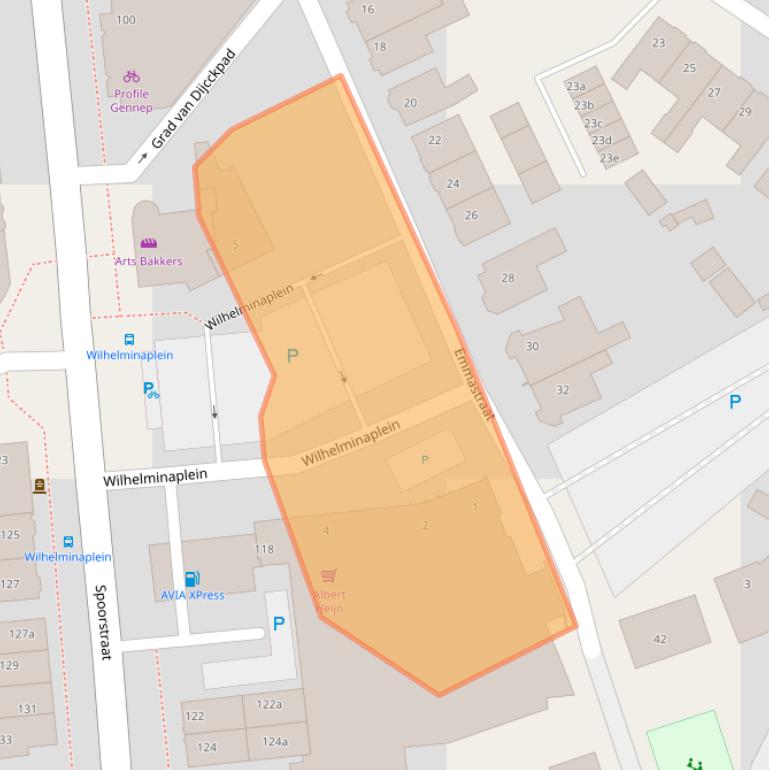 Kaart van postcodegebied 6591GX.