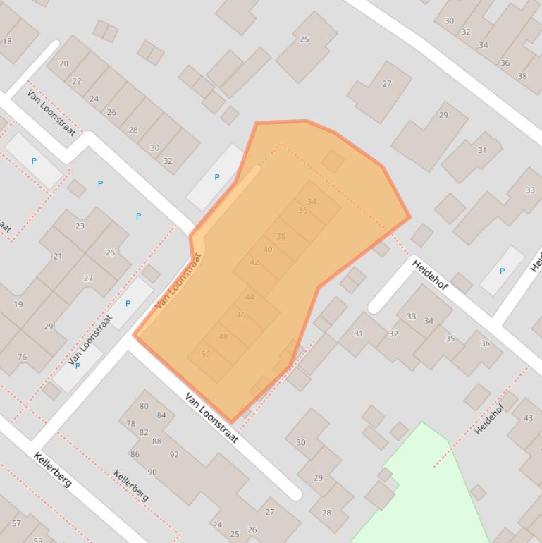 Kaart van postcodegebied 6591HR.