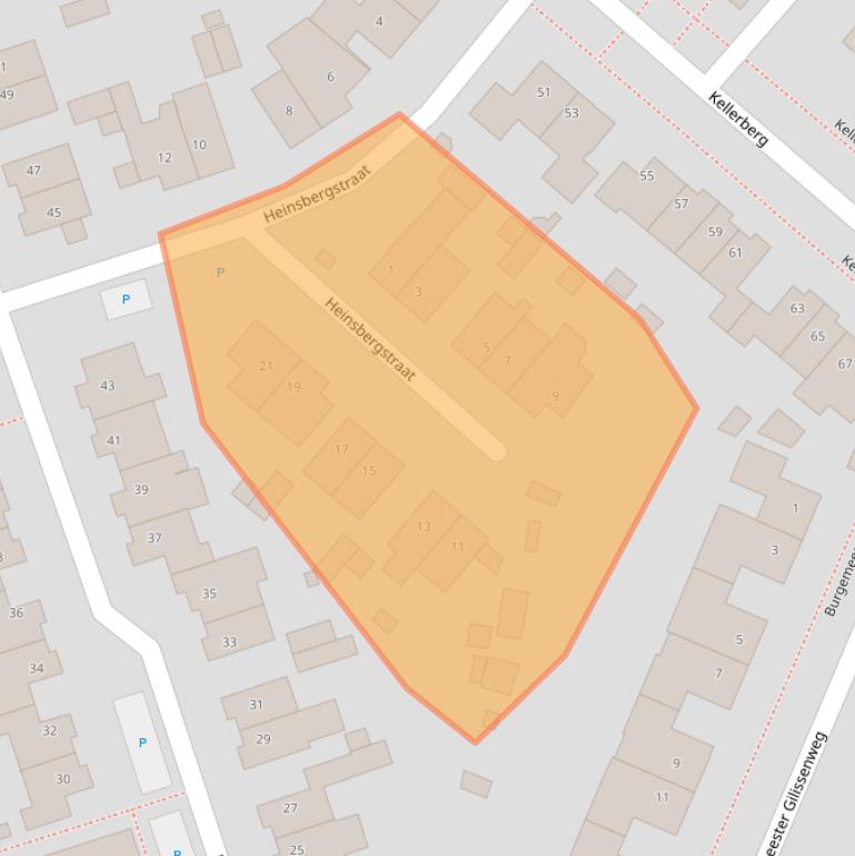 Kaart van postcodegebied 6591HS.