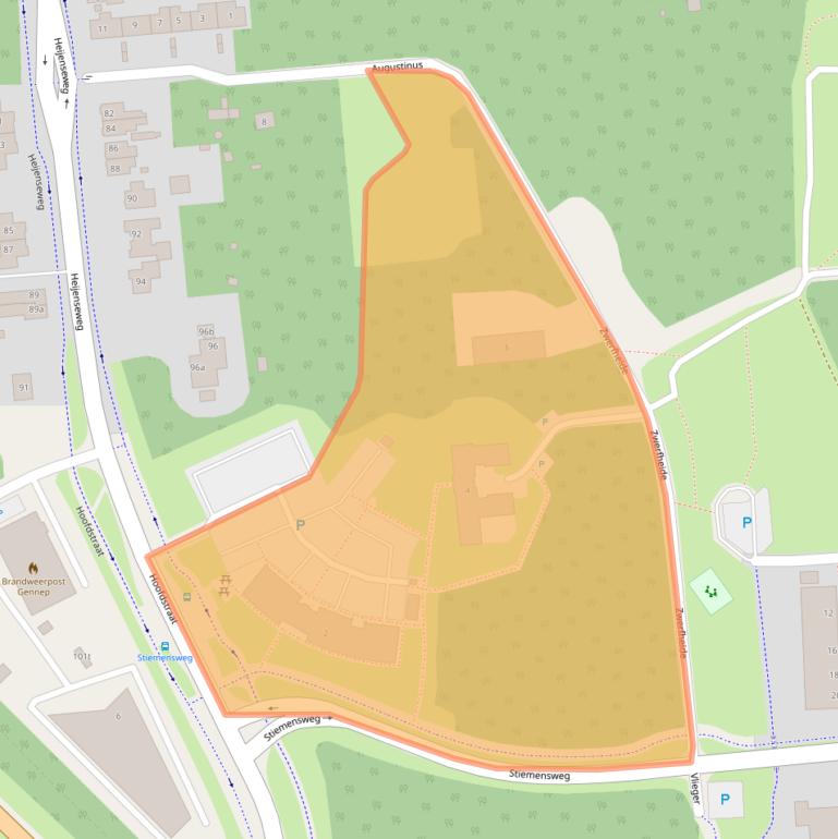 Kaart van postcodegebied 6591RC.