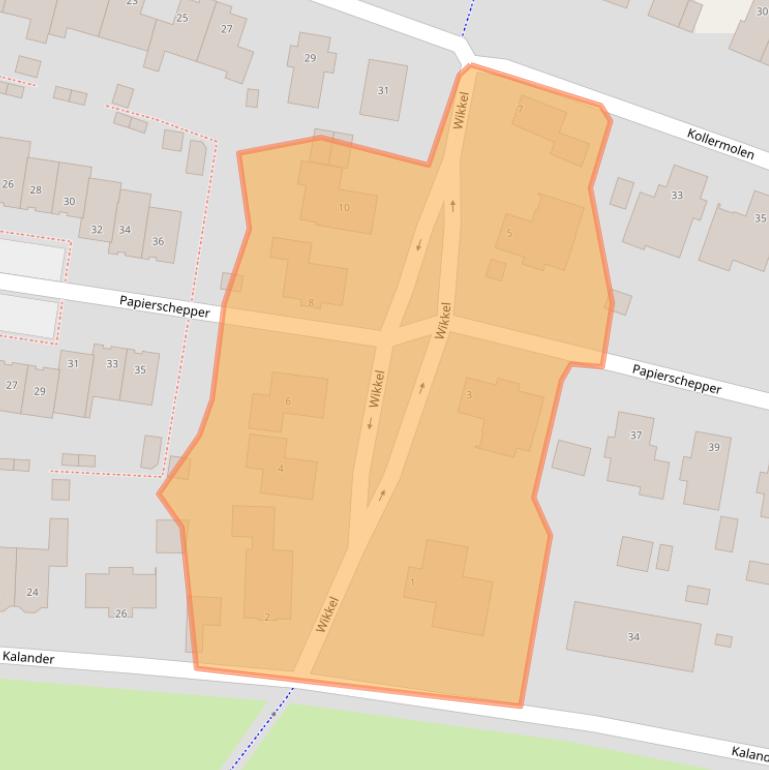 Kaart van postcodegebied 6591TJ.