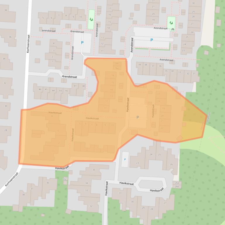 Kaart van postcodegebied 6591TW.