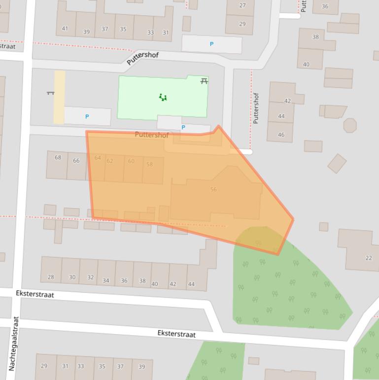 Kaart van postcodegebied 6591VD.