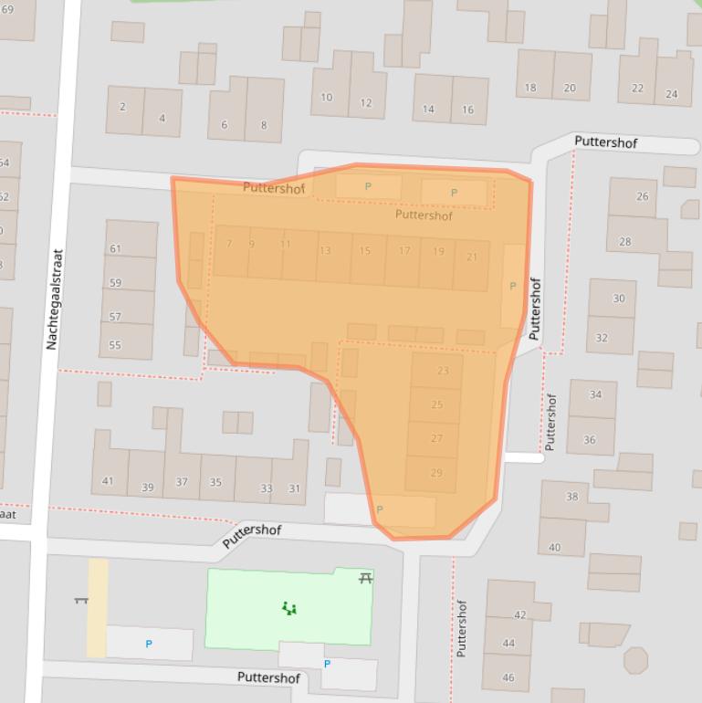 Kaart van postcodegebied 6591VE.