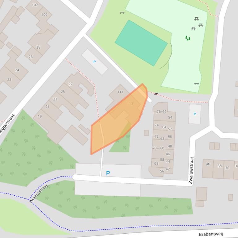 Kaart van postcodegebied 6591VP.